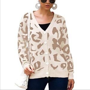 Kirundo Leopard Print Button-Up Cardigan | Cozy & Stylish